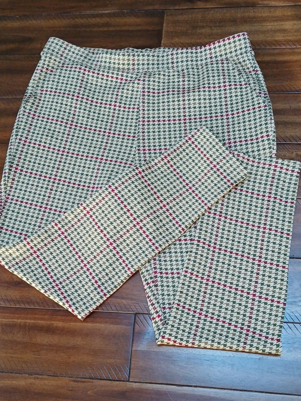 Classic Houndstooth Pencil Pants